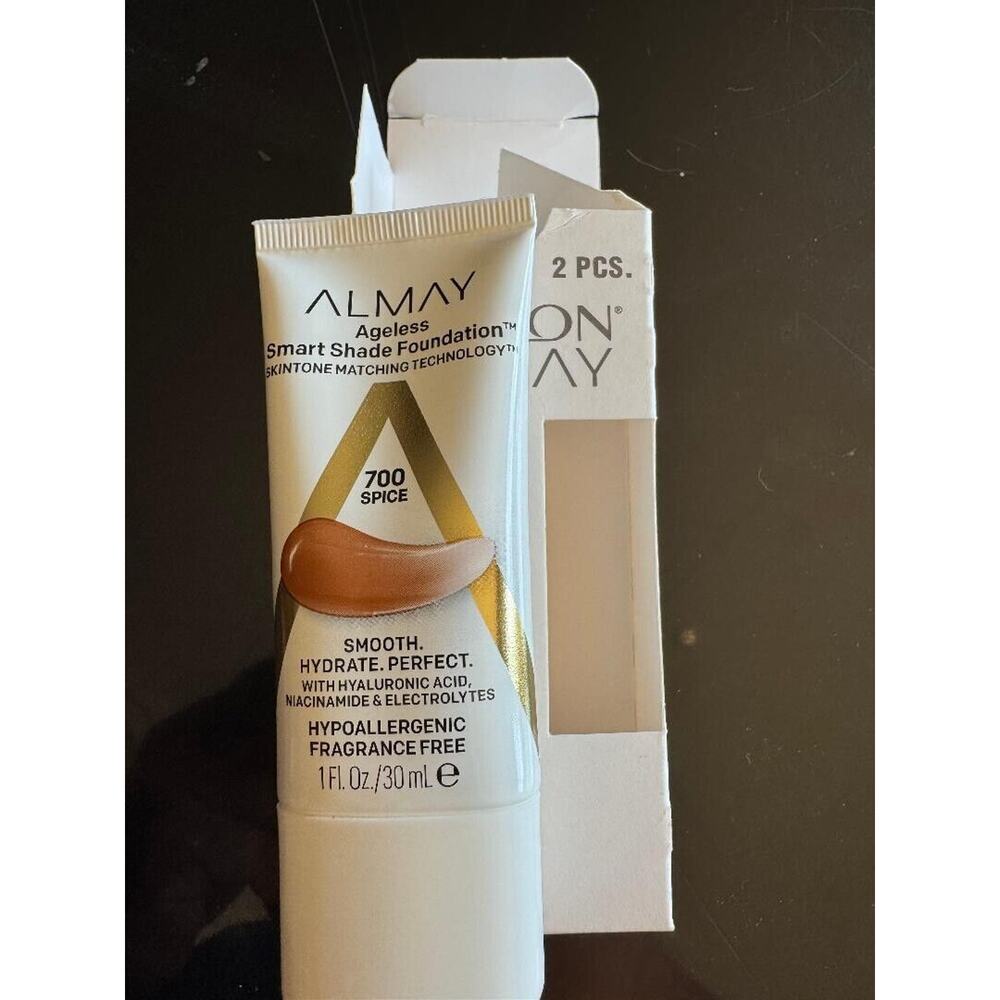 4 Pack Almay Ageless Smart Shade Foundation 1 fl oz 700 Spice NEW!!!